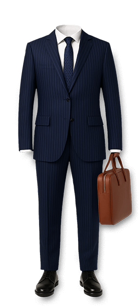 a classic business suit